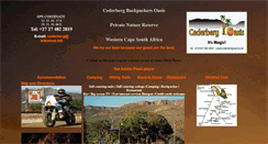 Desktop Screenshot of cederbergoasis.co.za